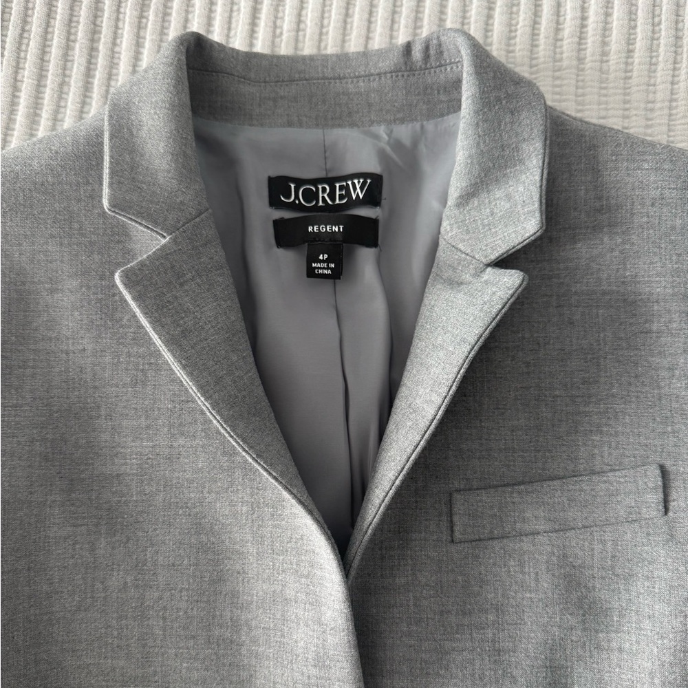 J. Crew Light Gray Regent Blazer